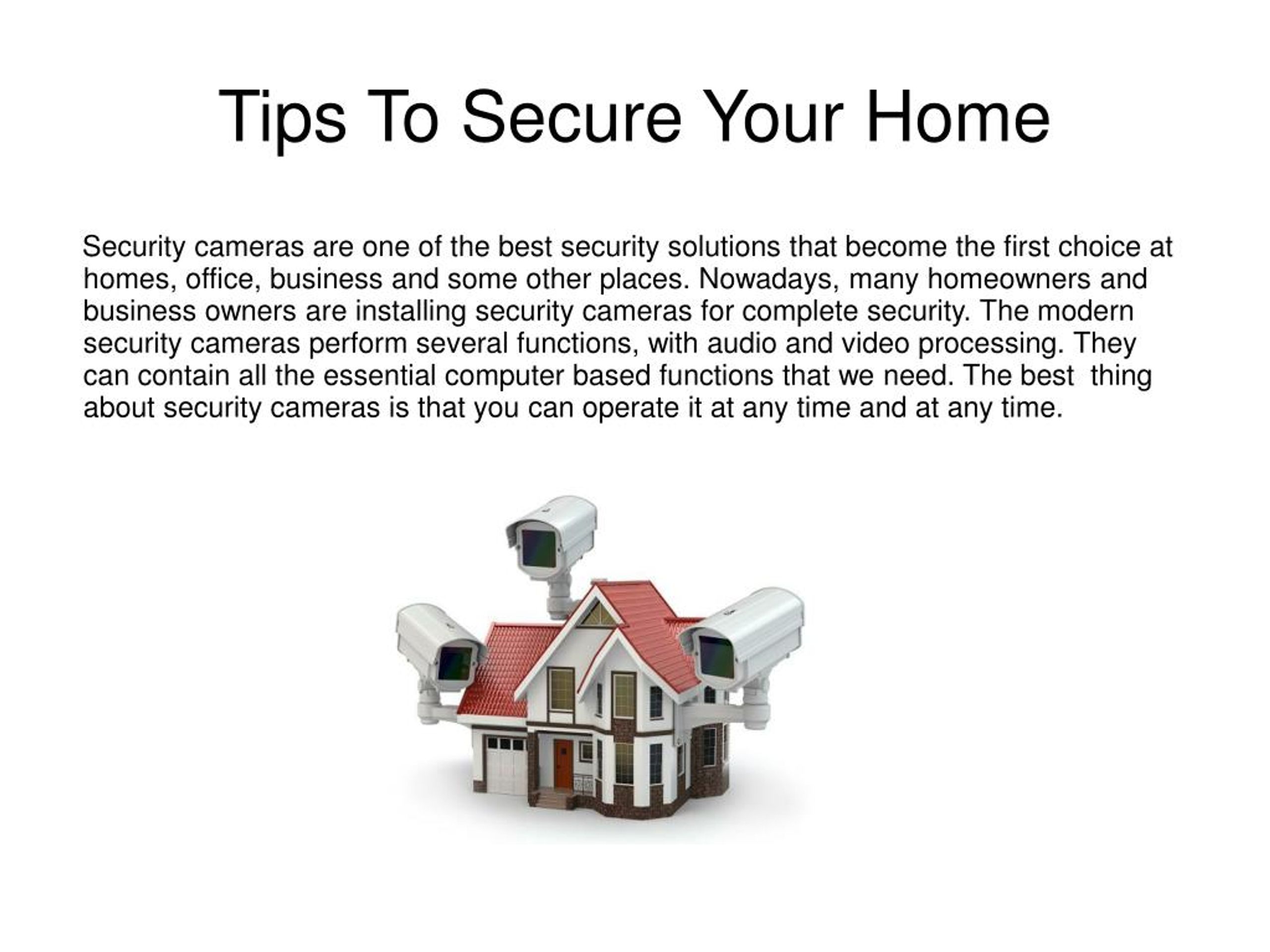 PPT - Tips To Secure Your Home PowerPoint Presentation, free download ...