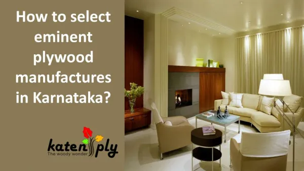 Eminent plywood manufacturers in Karnataka