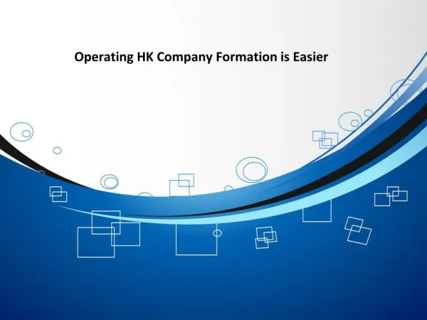 Operating HK Company Formation is Easier