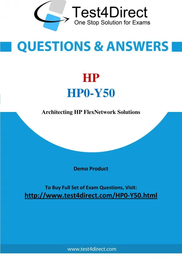 HP HP0-Y50 Test Questions