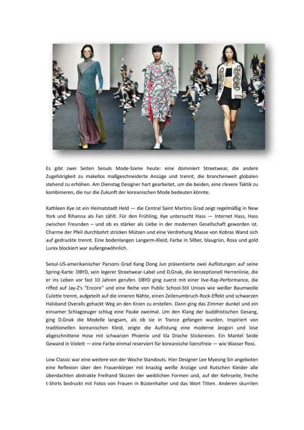 Modewoche der Seoul-Mode & Fashion