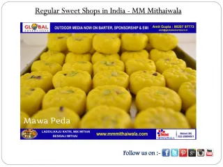 Regular Sweet Shops in India - MM Mithaiwala - slide 1
