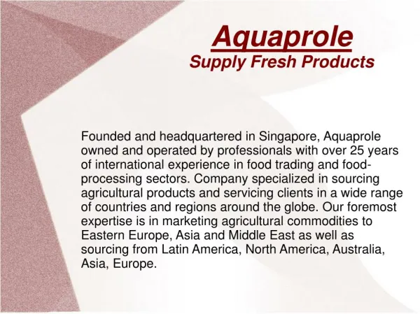Meat Suppliers, Dairy Products, Fishing Services Singapore