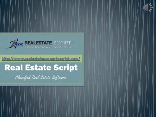 PHP Classified Real Estate Property Script by Eicra Soft