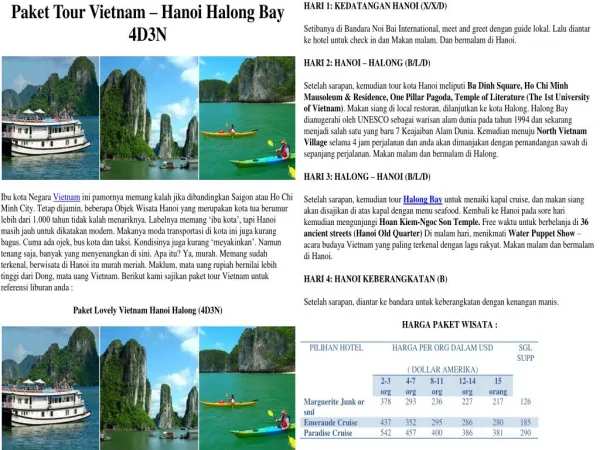 Berwisata Di halong bay Vietnam