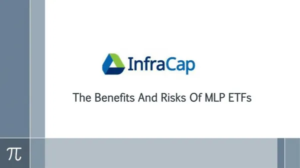 The Benefits And Risks Of MLP ETFs