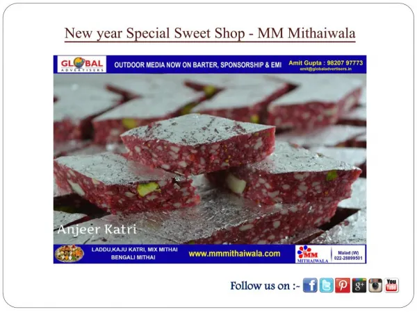 New year Special Sweet Shop - MM Mithaiwala