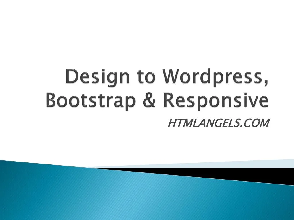 design to wordpress bootstrap responsive