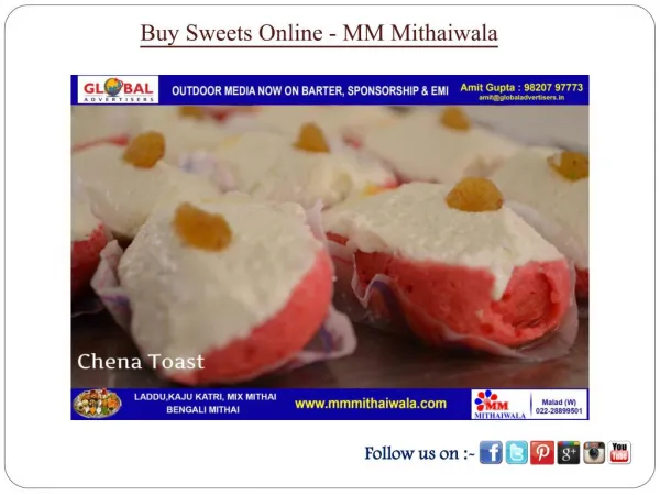 Buy Sweets Online - MM Mithaiwala