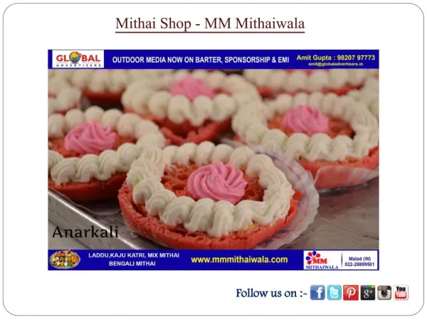 Mithai Shop - MM Mithaiwala