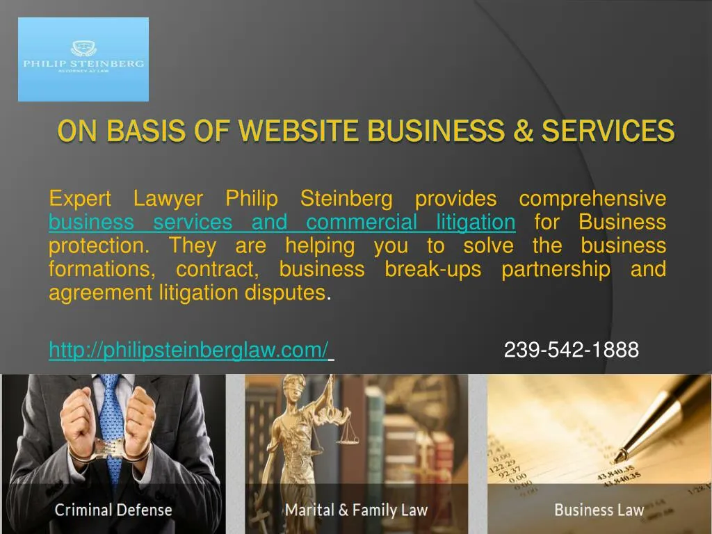 on basis of website business services