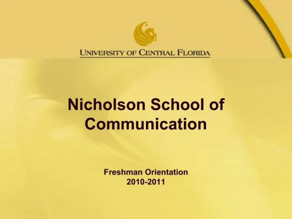 Nicholson School of Communication