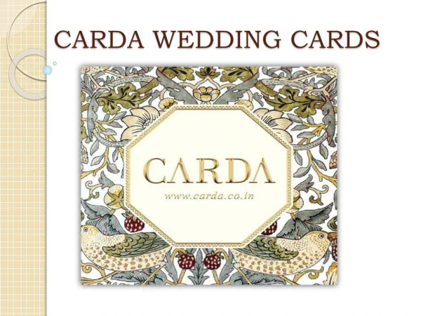 Carda Wedding Cards