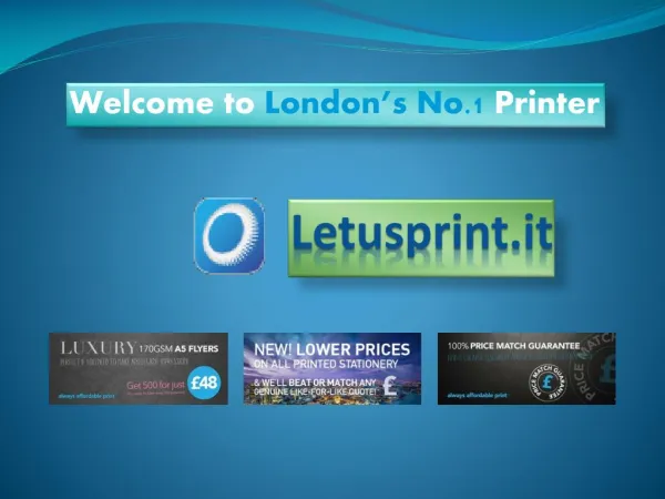 Printing Services London