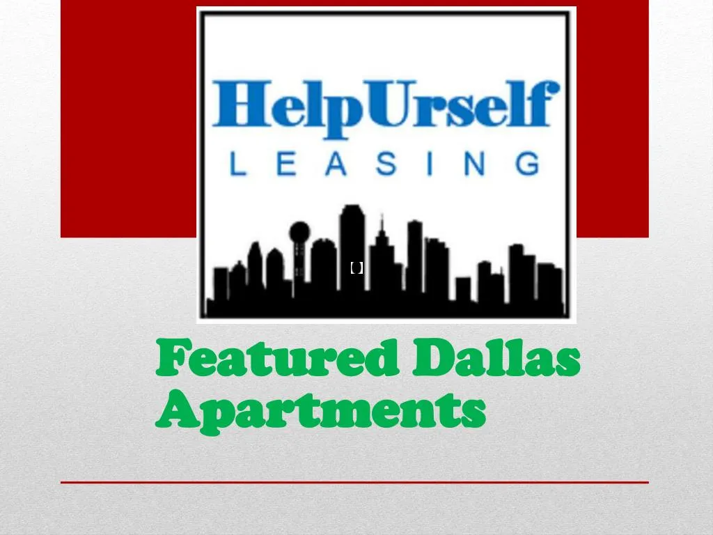 featured dallas apartments