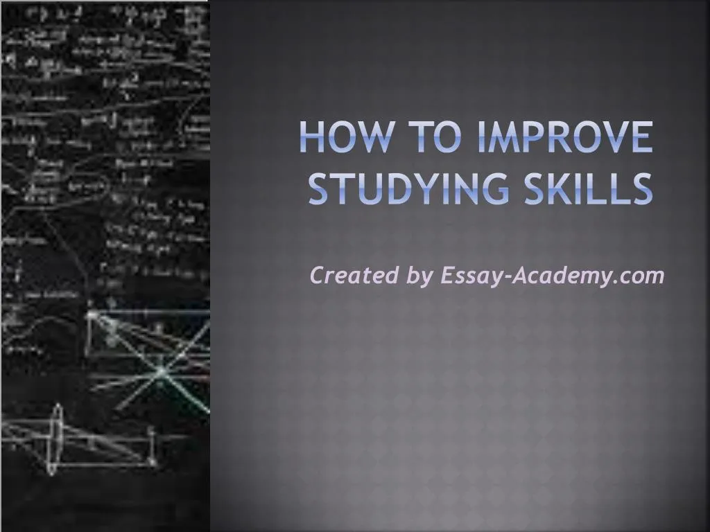 how to improve studying skills