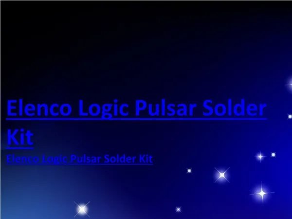 Elenco Logic Pulsar Solder Kit