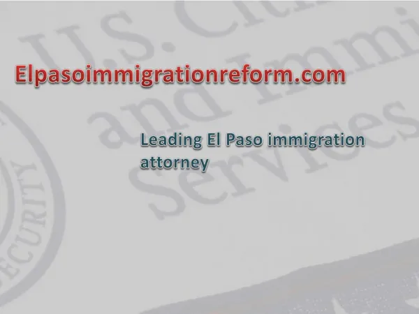 El Paso immigration lawyers
