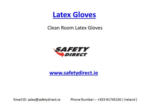 Modern Latex Gloves in Ireland at SafetyDirect.ie
