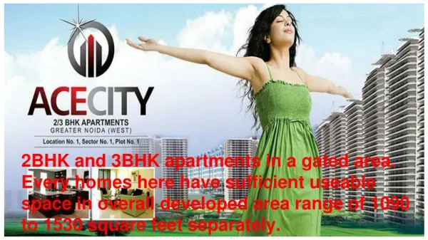 Ace City Greater Noida WEST 2 3BHK Apartments in Greater Noida