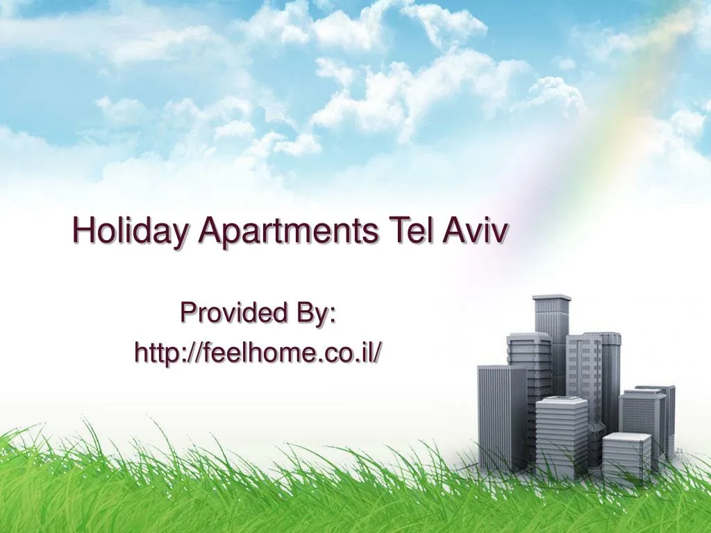 holiday apartments tel aviv