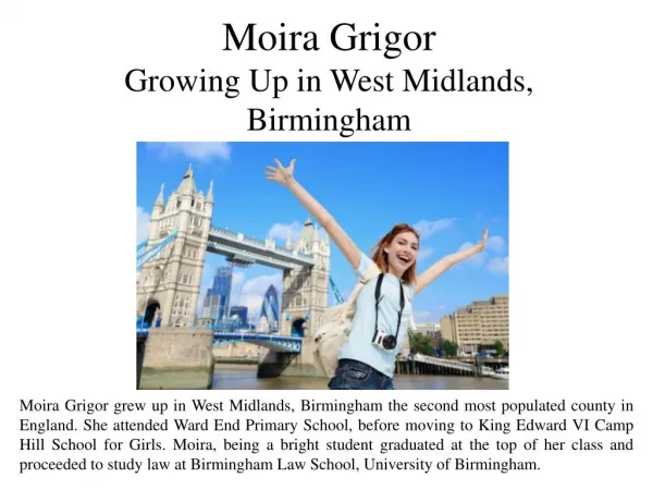 Moira Grigor Growing Up in West Midlands, Birmingham