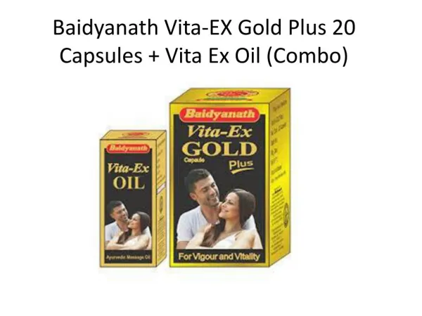 Vita Ex Oil & Vita Ex Gold Plus Combo Pack