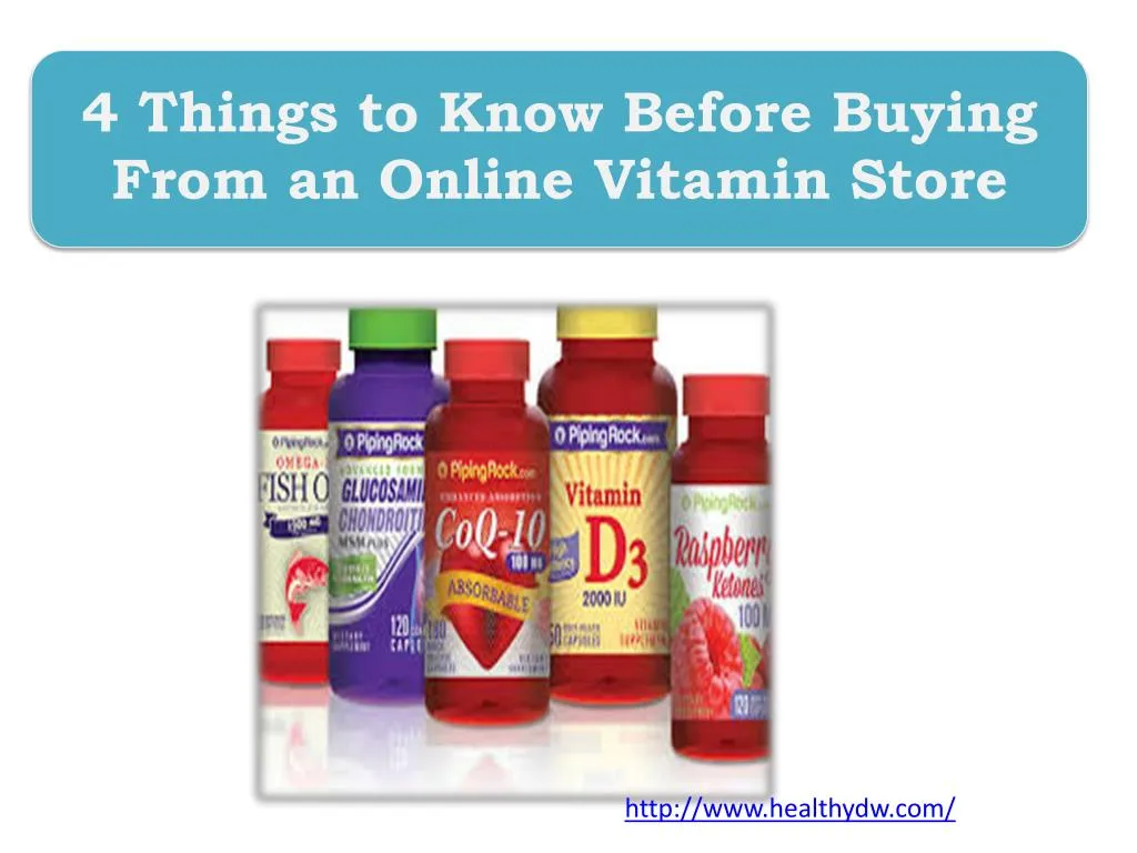 4 things to know before buying from an online vitamin store