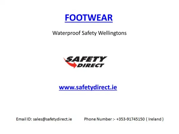 Waterproof Safety Wellingtons in Ireland at safetydirect.ie
