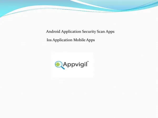 Mobile Application Security |Appvigil