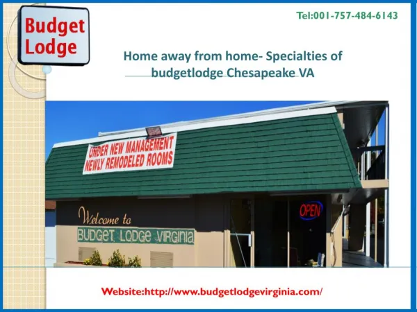 Home away from home- Specialties of budget lodge Chesapeake VA