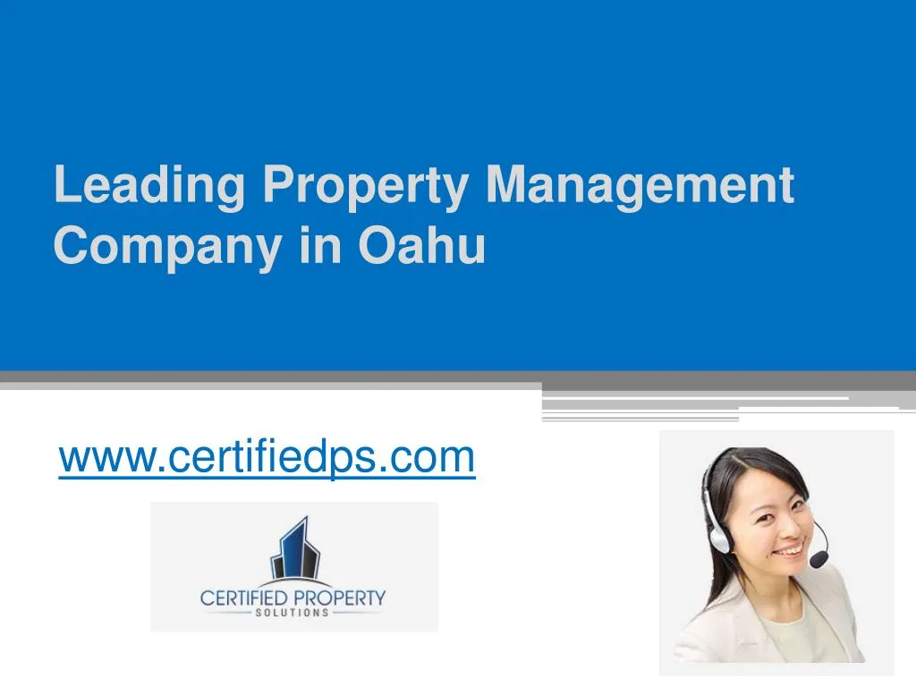 leading property management company in oahu