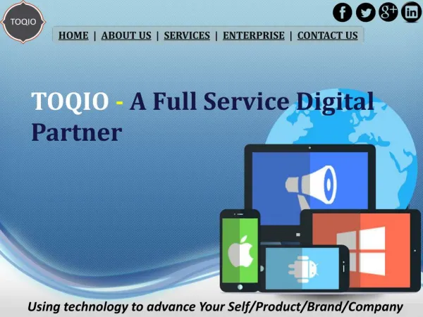 TOQIO - A Full Service Digital Partner