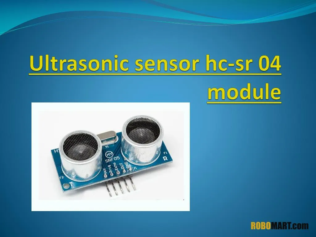 ultrasonic sensor hc sr 04 module
