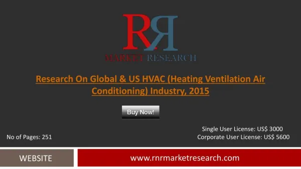 Global and US HVAC (Heating Ventilation Air Conditioning) Market Trends and Growth Analysis to 2015