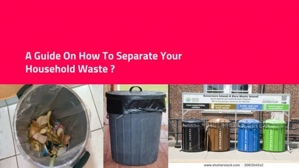 How to separate your household waste
