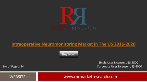 US Intraoperative Neuromonitoring Market Research & Analysis Report 2020