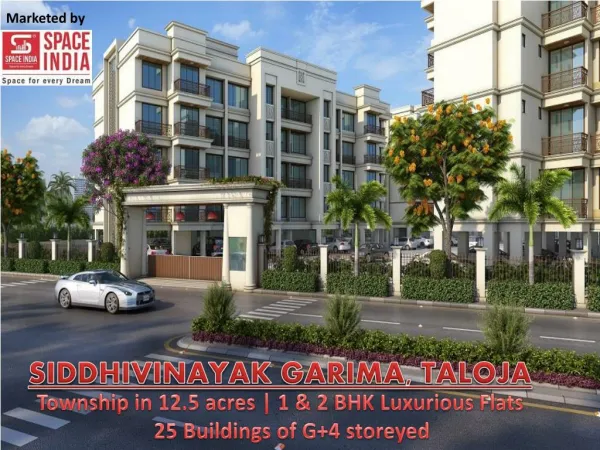 1 & 2 BHK Luxury Flats in Panvel, Siddhivinayak Garima, Taloja