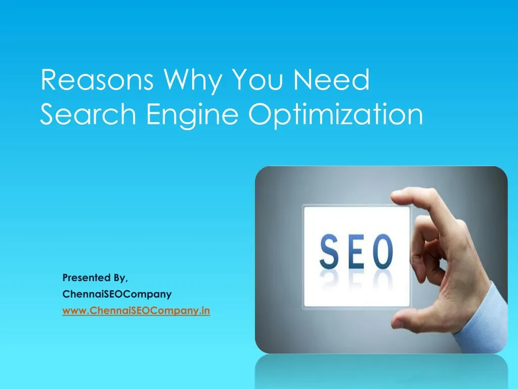 reasons why you need search engine optimization