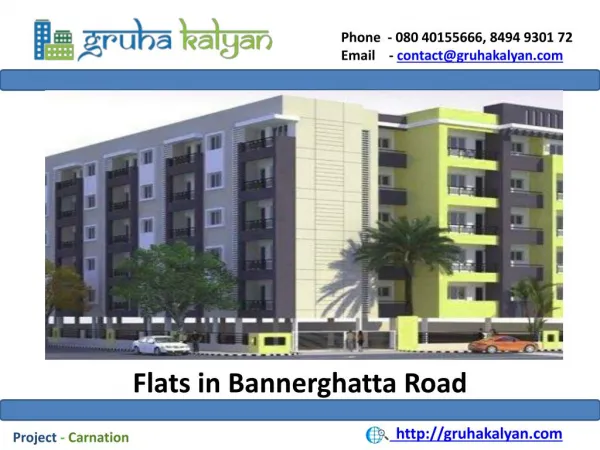 Flats for sale in Bannerghatta road-Carnation