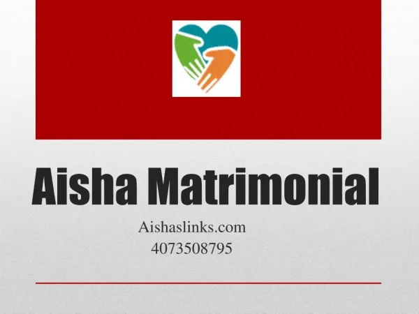 Aisha Matrimonial Review