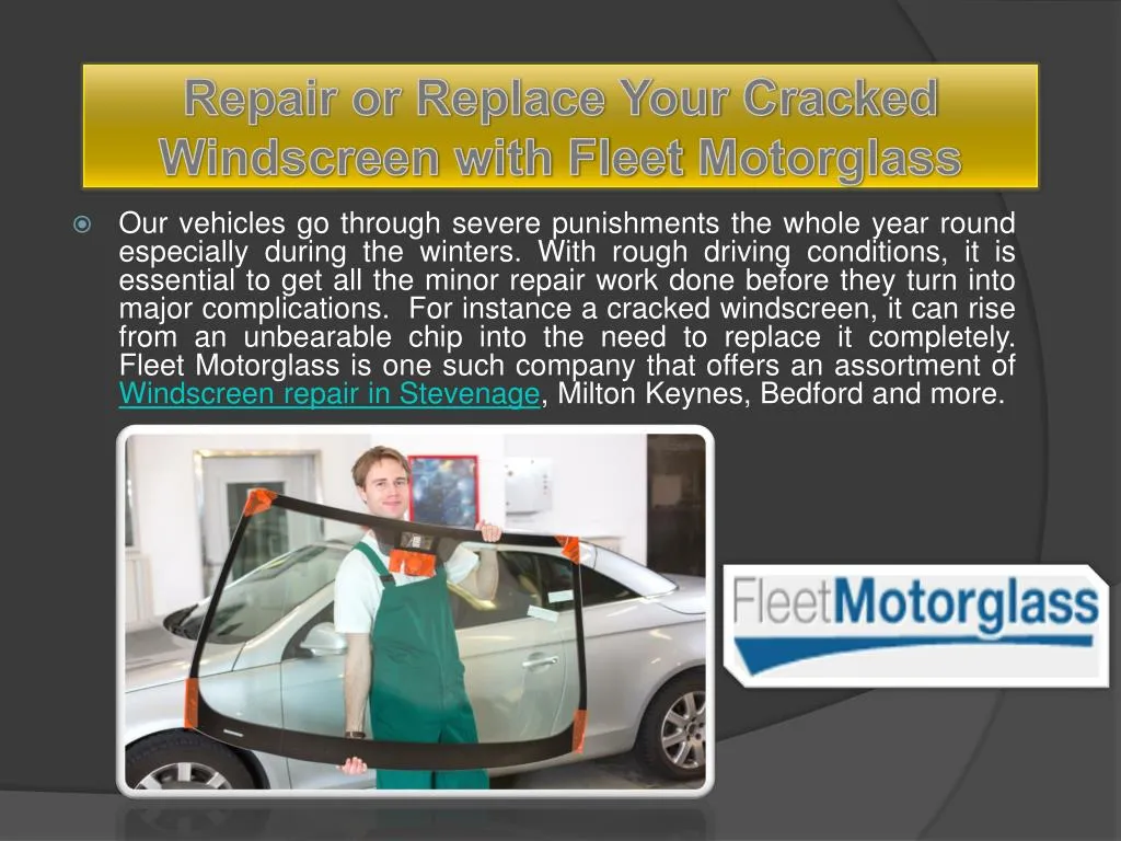 repair or replace your cracked windscreen with fleet motorglass