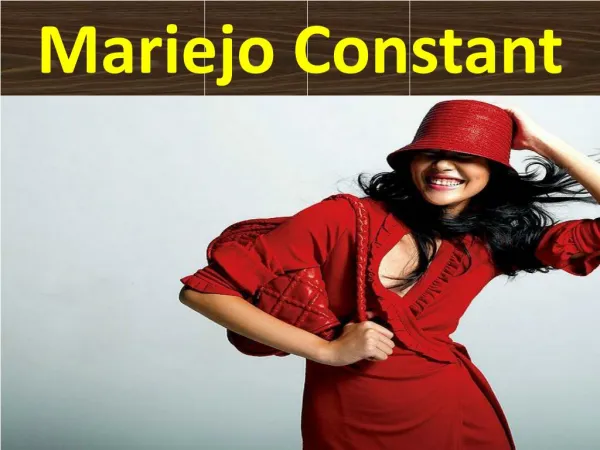 Mariejo Constant - Fashion Icon