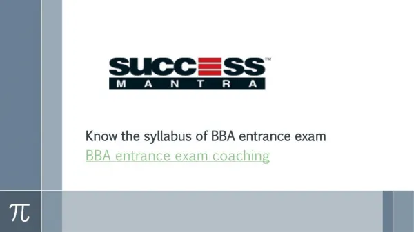 Know the syllabus of BBA entrance exam