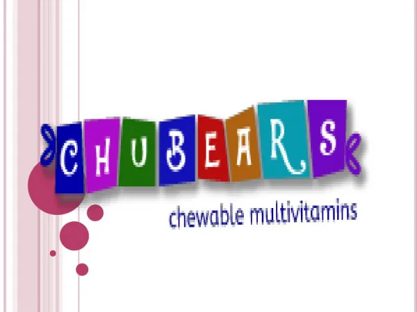Health Supplements For Kids - Chubears
