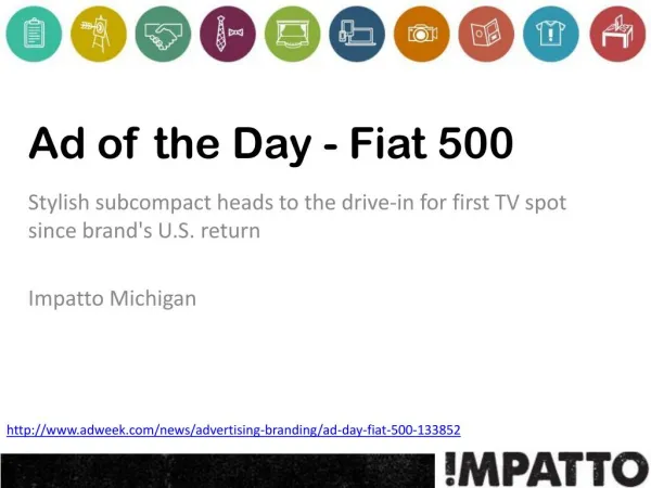 Ad of the Day - Fiat 500 by Impatto Michigan