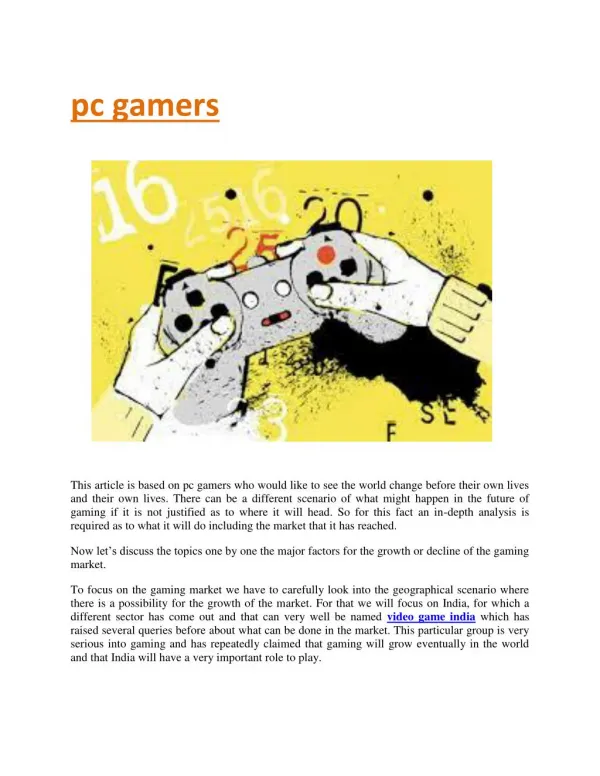 pc gaming reviews gamers games analysis