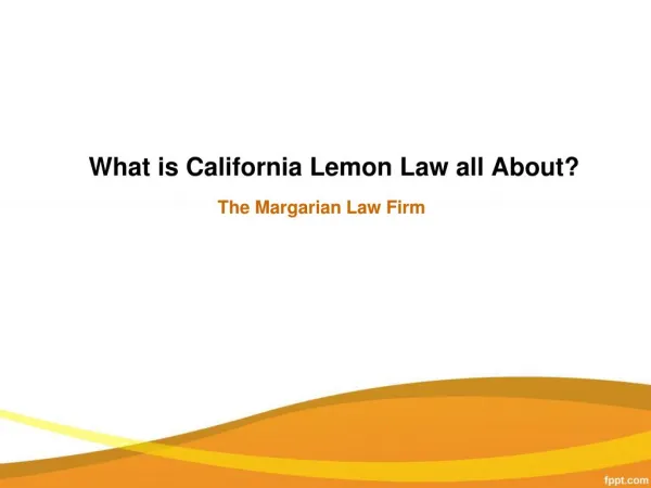 Lemon Law California