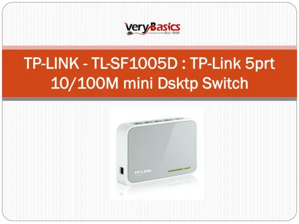 TP-LINK - TL-SF1005D TP-Link 5prt 10100M mini Dsktp Switch