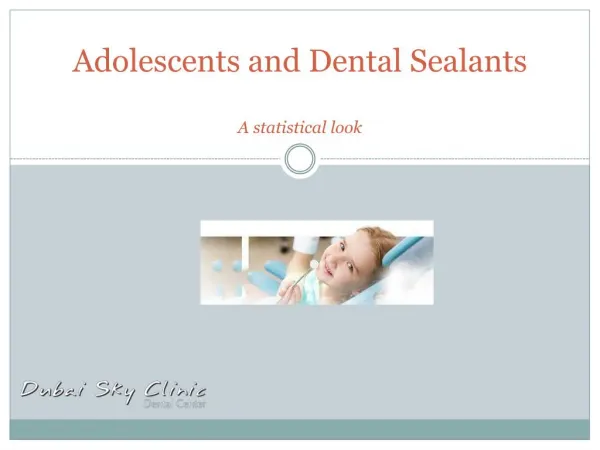 Adolescents and dental sealants